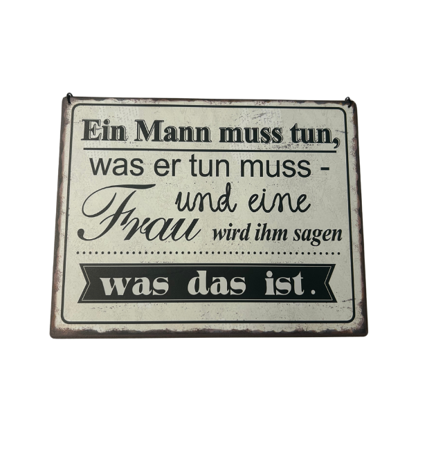 Schild "Mann und Frau"