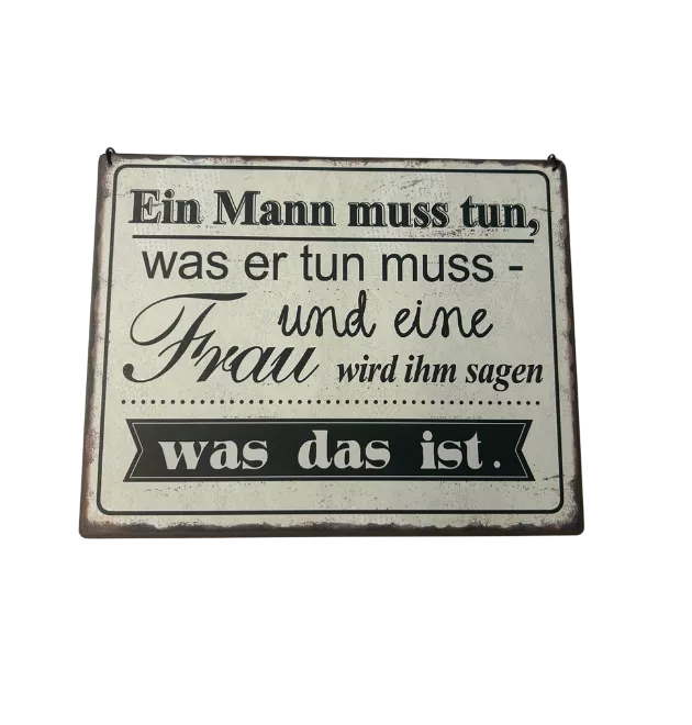 Schild "Mann und Frau"