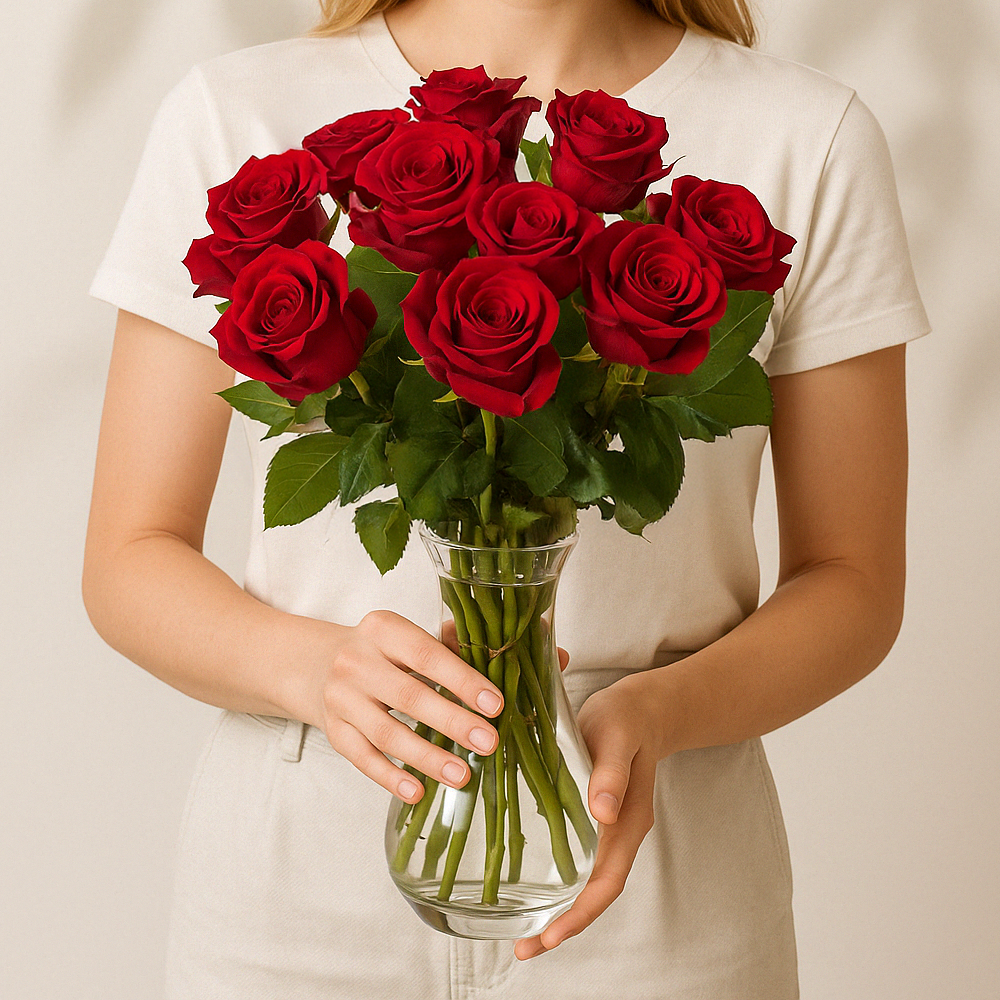 10 rote Rosen