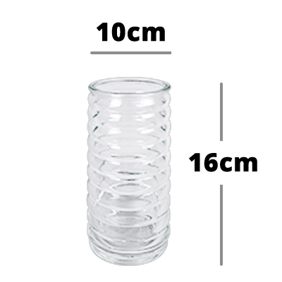 Glasvase (bis zu 30 Stielen)