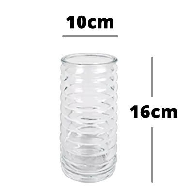 Glasvase (bis zu 30 Stielen)