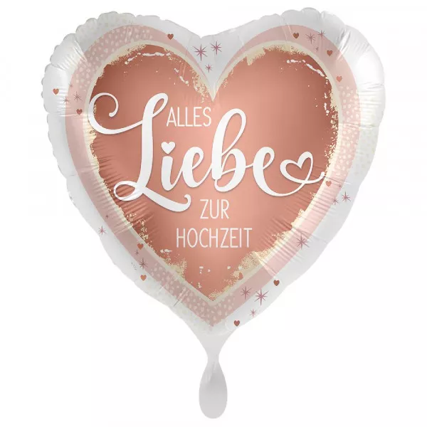 Folien Ballon 'Alles Liebe zur Hochzeit'