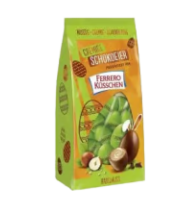 Ferrero Küsschen, Cremige Schokoeier Klassik Haselnuss 100g