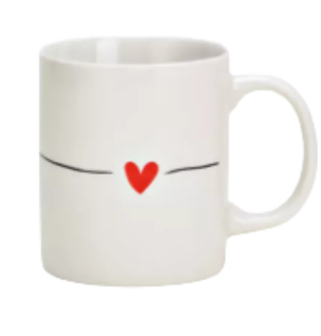 Tasse kleines rotes Herz