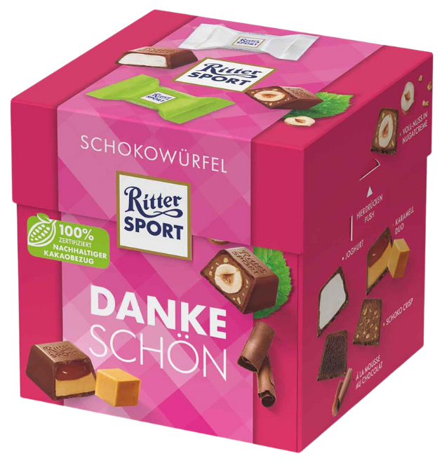 Ritter Sport Schokowürfel "Dankeschön"