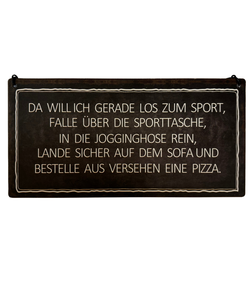 Schild "Pizza"