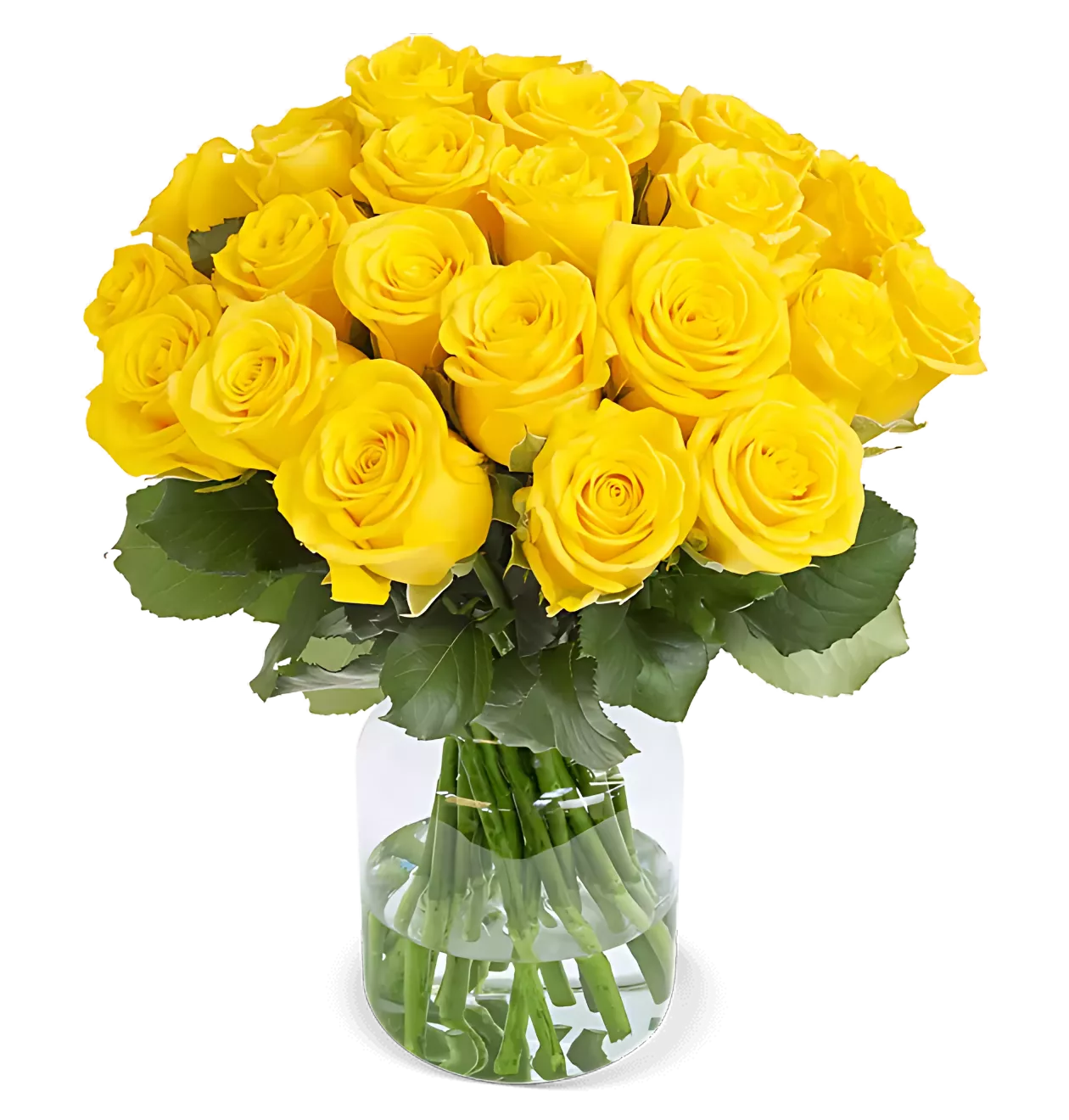 30 gelbe Rosen