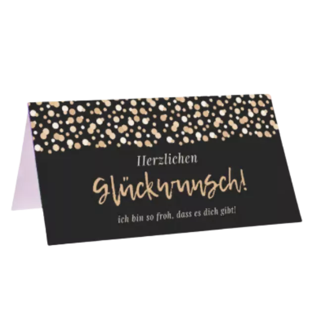 Herzlichen Glückwunsch ich bin so froh, dass es dich gibt!