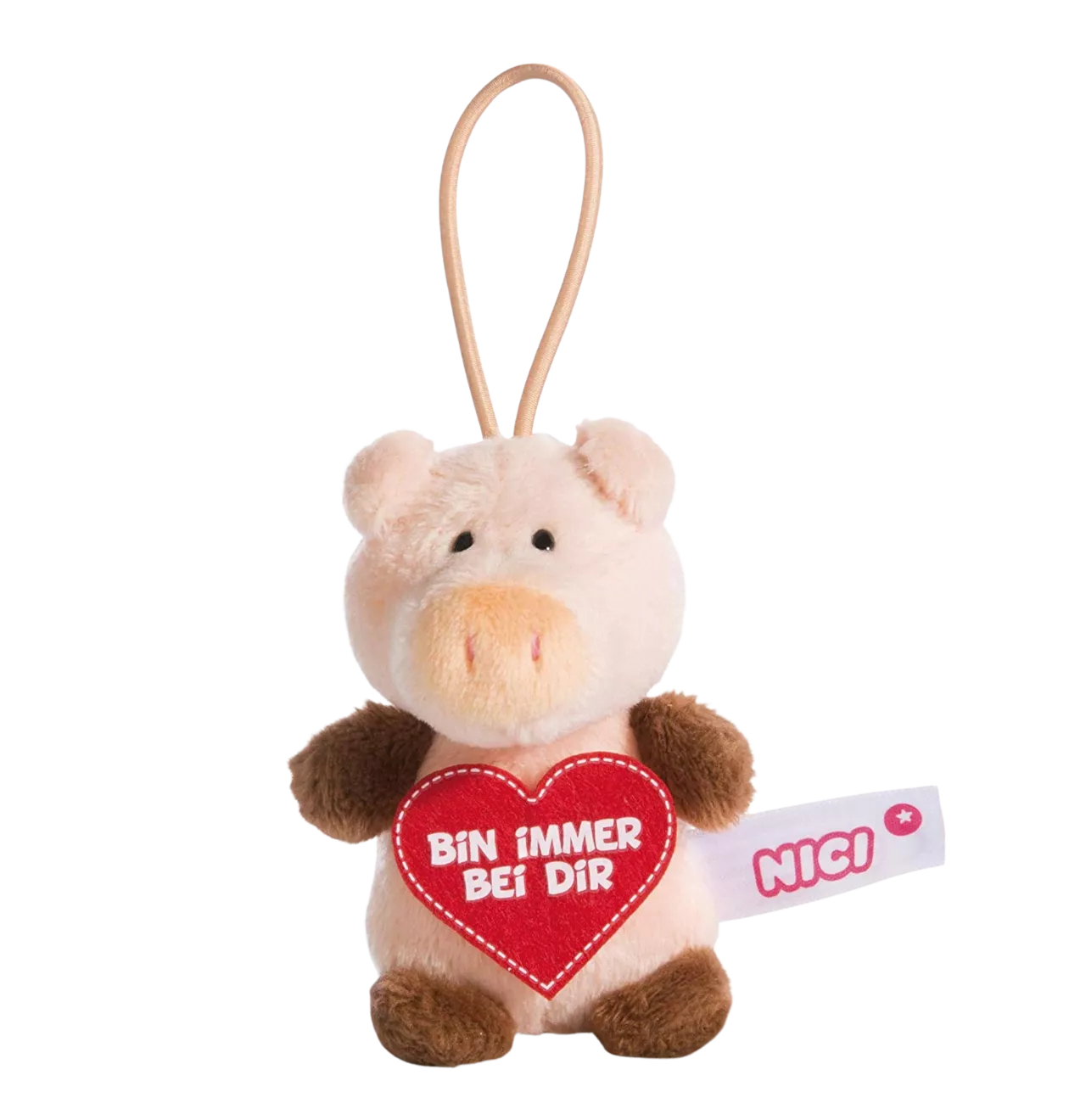 Nici – Loop Anhänger Schwein (8 cm)